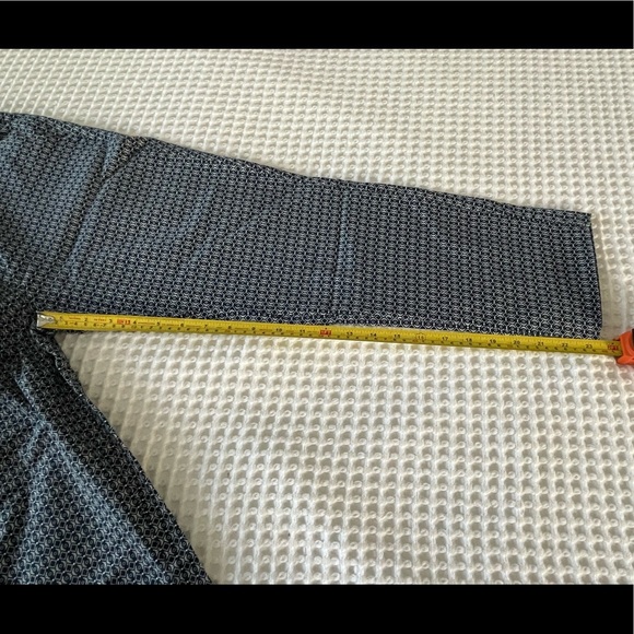 Sfera by El Corte Inglés blue patterned women Capri pants sz 10 - Picture 6 of 8